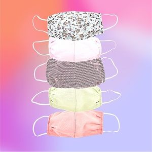 TO THE MARKET Face Masks Bundle of 5 NIB MSRP $50
